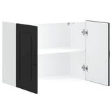 Kitchen Wall Cabinet "Kalmar" Black Engineered Wood