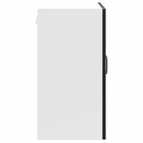 Kitchen Wall Cabinet "Kalmar" Black Engineered Wood