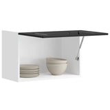 Kitchen Wall Cabinet "Kalmar" Black Engineered Wood