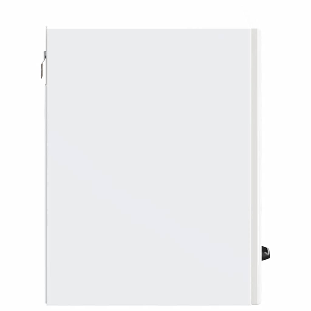 Kitchen Wall Cabinet "Kalmar" High Gloss White Engineered Wood