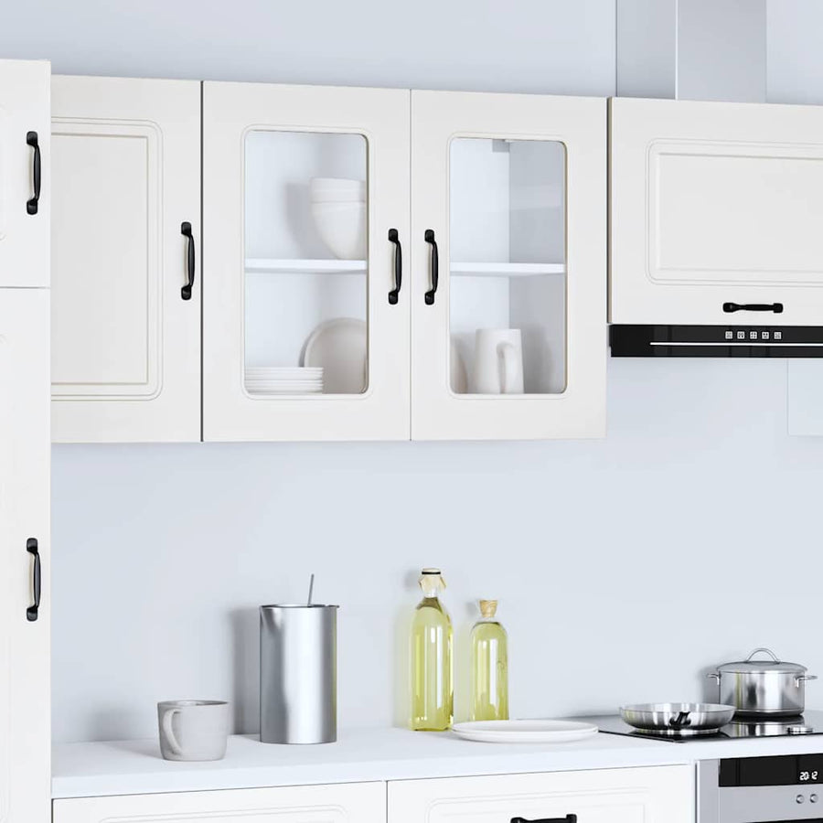Kitchen Wall Cabinet with Glass Door "Kalmar" White