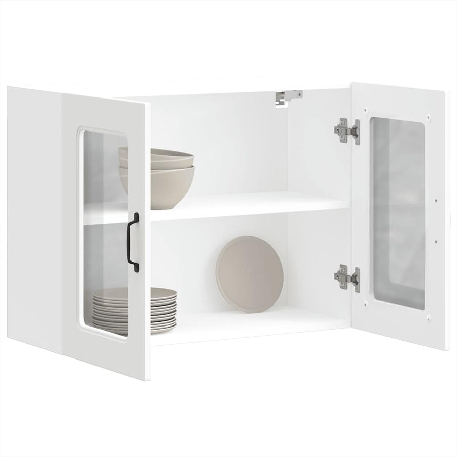 Kitchen Wall Cabinet with Glass Door "Kalmar" White