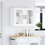 Kitchen Wall Cabinet with Glass Door "Kalmar" White