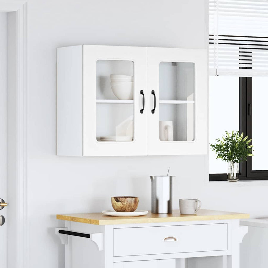 Kitchen Wall Cabinet with Glass Door "Kalmar" White