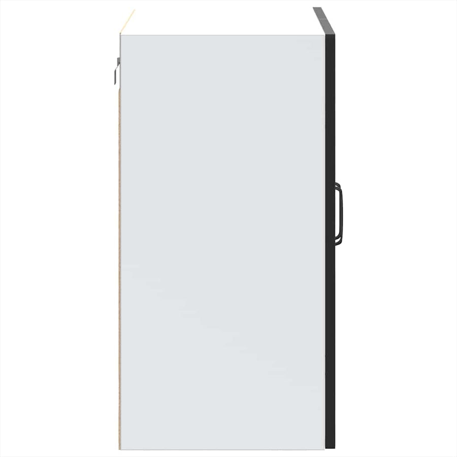 Kitchen Wall Cabinet with Glass Door "Kalmar" Black