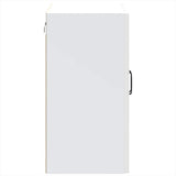 Kitchen Wall Cabinet with Glass Door "Kalmar" High Gloss White Engineered Wood
