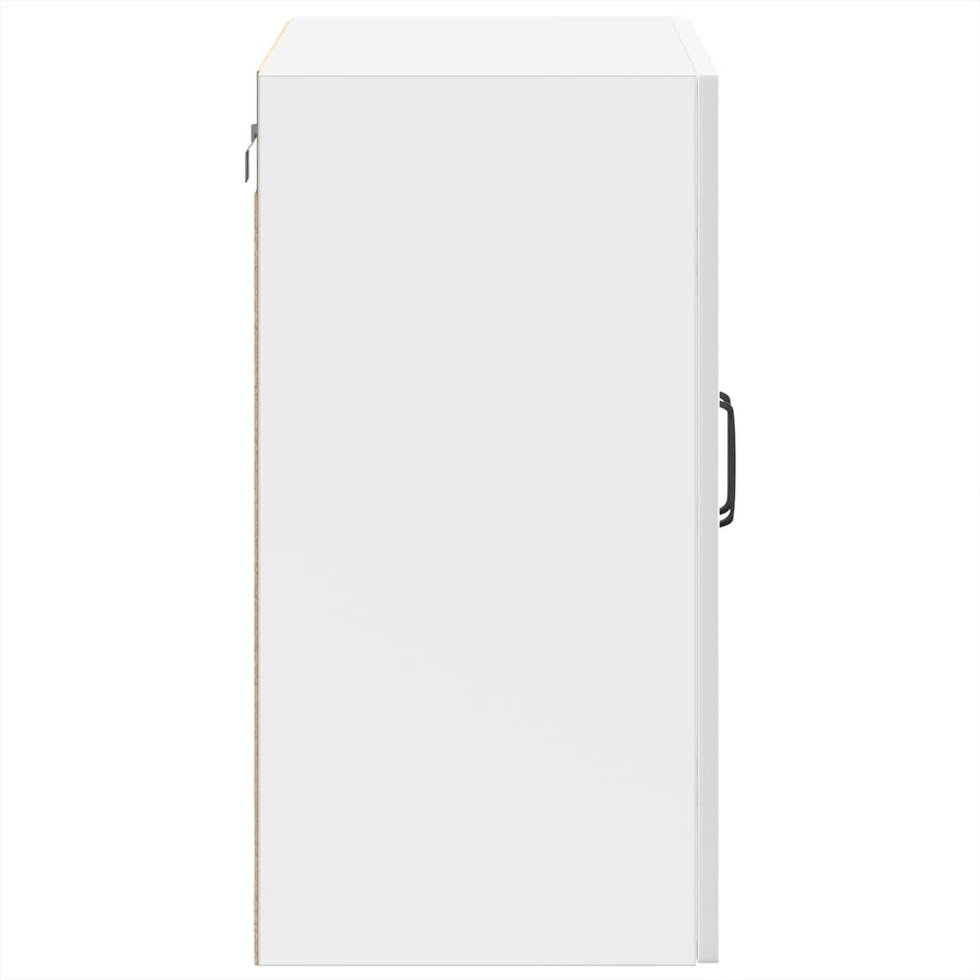 Kitchen Wall Cabinet with Glass Door "Kalmar" High Gloss White