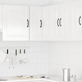 Kitchen Wall Corner Cabinet "Kalmar" High Gloss White Engineered Wood