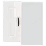 Kitchen Wall Corner Cabinet "Kalmar" High Gloss White Engineered Wood