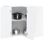 Kitchen Wall Corner Cabinet "Kalmar" High Gloss White
