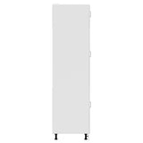 Kitchen Cupboard "Kalmar" High Gloss White Engineered Wood