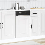 Dishwasher Panel Kalmar White 45x1.5x67 cm Engineered Wood - Side View