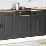 Dishwasher Panel Kalmar Black 45x1,5x57 cm Engineered Wood