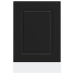 Dishwasher Panel Kalmar Black 45x1,5x57 cm Engineered Wood