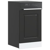 Dishwasher Panel Kalmar Black 45x1,5x57 cm Engineered Wood