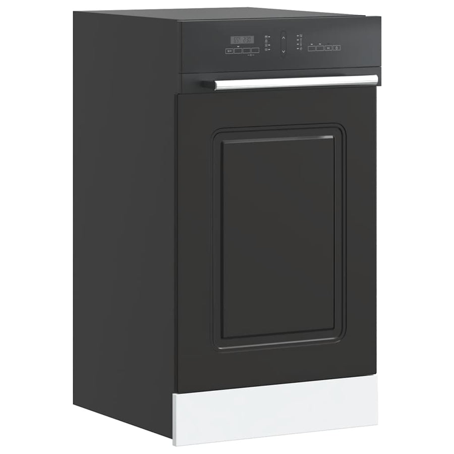 Dishwasher Panel Kalmar Black 45x1,5x57 cm Engineered Wood