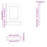 Dishwasher Panel Kalmar High Gloss White 45x1,5x57 cm Engineered Wood