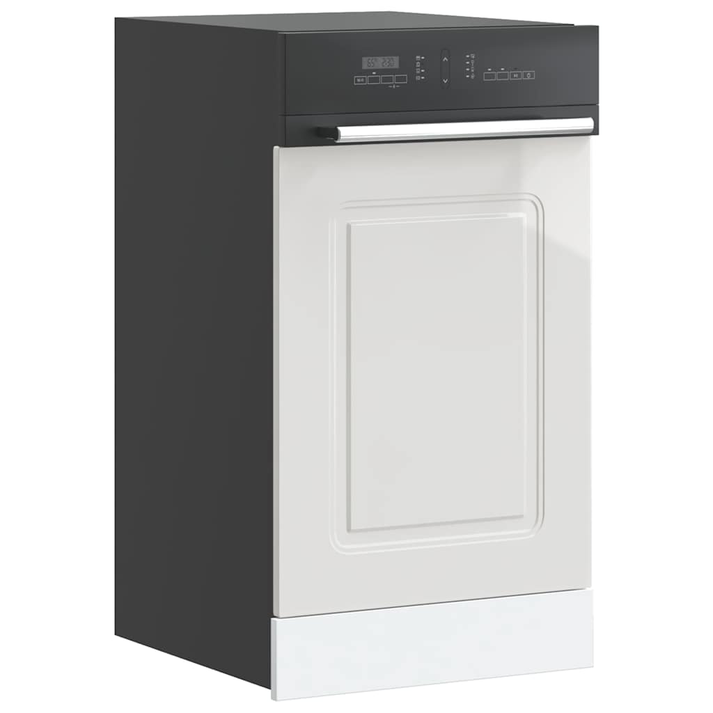 Dishwasher Panel Kalmar High Gloss White 45x1,5x57 cm Engineered Wood