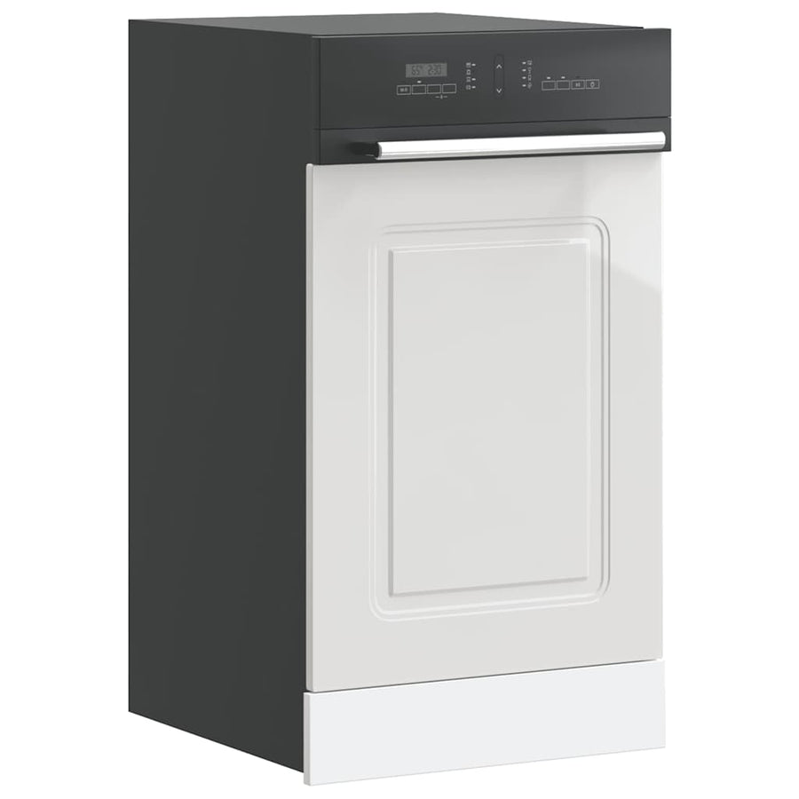 Dishwasher Panel "Kalmar" High Gloss White 45x1.5x57 cm