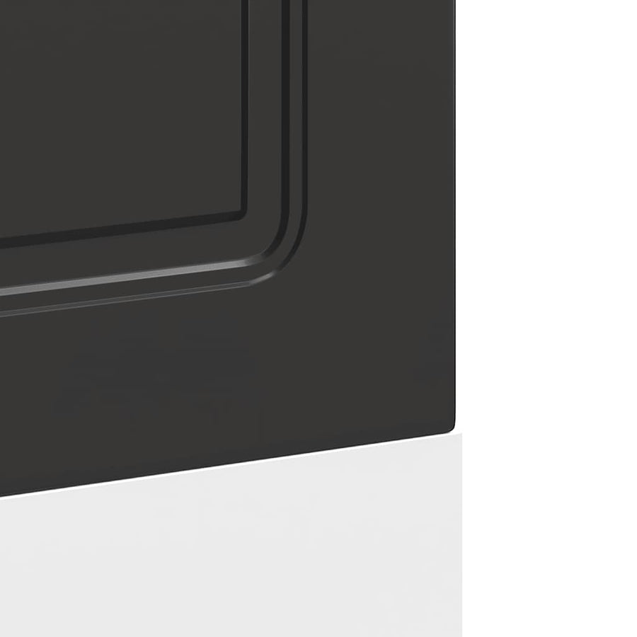 Dishwasher Panel Kalmar Black 60x1,5x57 cm Engineered Wood