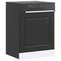 Dishwasher Panel Kalmar Black 60x1,5x57 cm Engineered Wood