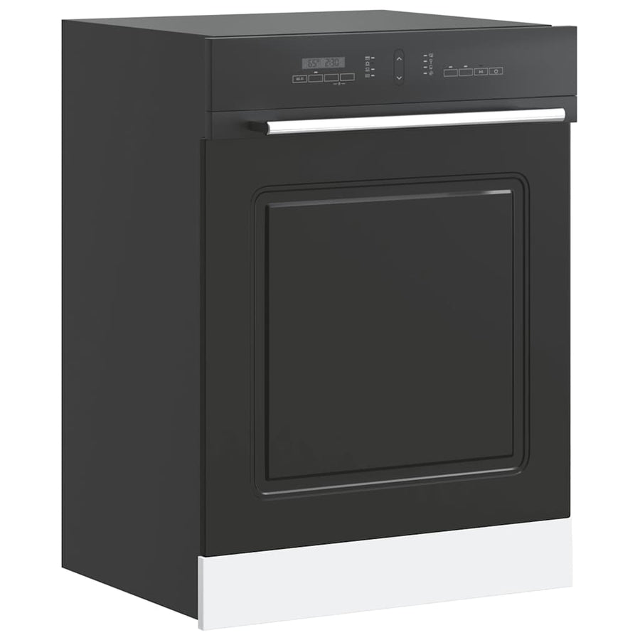 Dishwasher Panel Kalmar Black 60x1,5x57 cm Engineered Wood