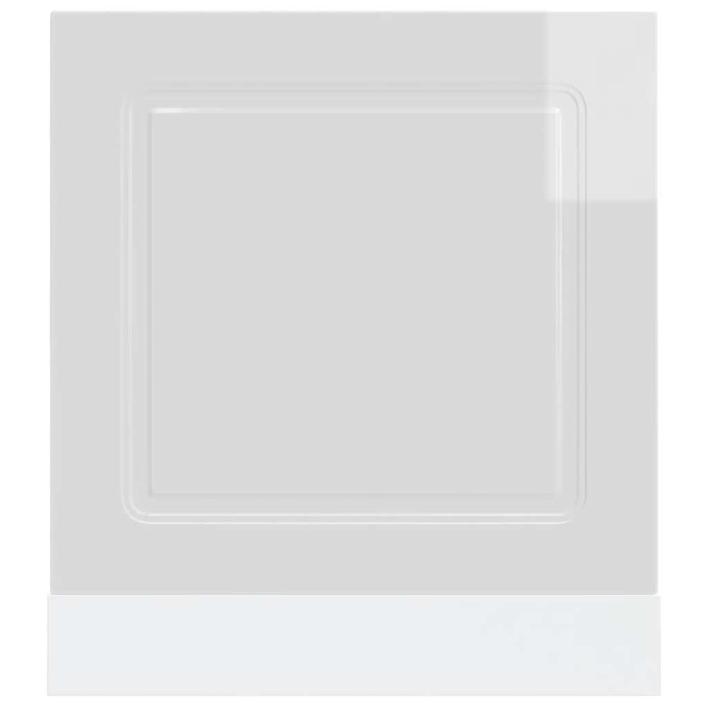 Dishwasher Panel Kalmar High Gloss White 60x1,5x57 cm Engineered Wood