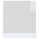 Dishwasher Panel Kalmar High Gloss White 60x1,5x57 cm Engineered Wood