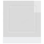 Dishwasher Panel "Kalmar" High Gloss White 60x1.5x57 cm