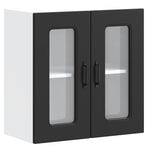 Kitchen Wall Cabinet with Glass Door "Kalmar" Black