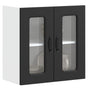 Kitchen Wall Cabinet with Glass Door "Kalmar" Black