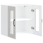 Kitchen Wall Cabinet with Glass Door "Kalmar" High Gloss White