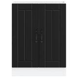 Sink Base Cabinet "Lucca" Black Engineered Wood