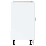 Sink Base Cabinet Lucca White Engineered Wood - Rear View