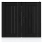 Sink Base Cabinet "Lucca" Black Engineered Wood