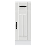 Kitchen Base Cabinet Lucca White Engineered Wood - Top-Down View