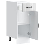 Kitchen Base Cabinet "Lucca" High Gloss White Engineered Wood