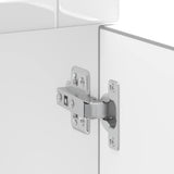 Kitchen Base Cabinet "Lucca" High Gloss White Engineered Wood