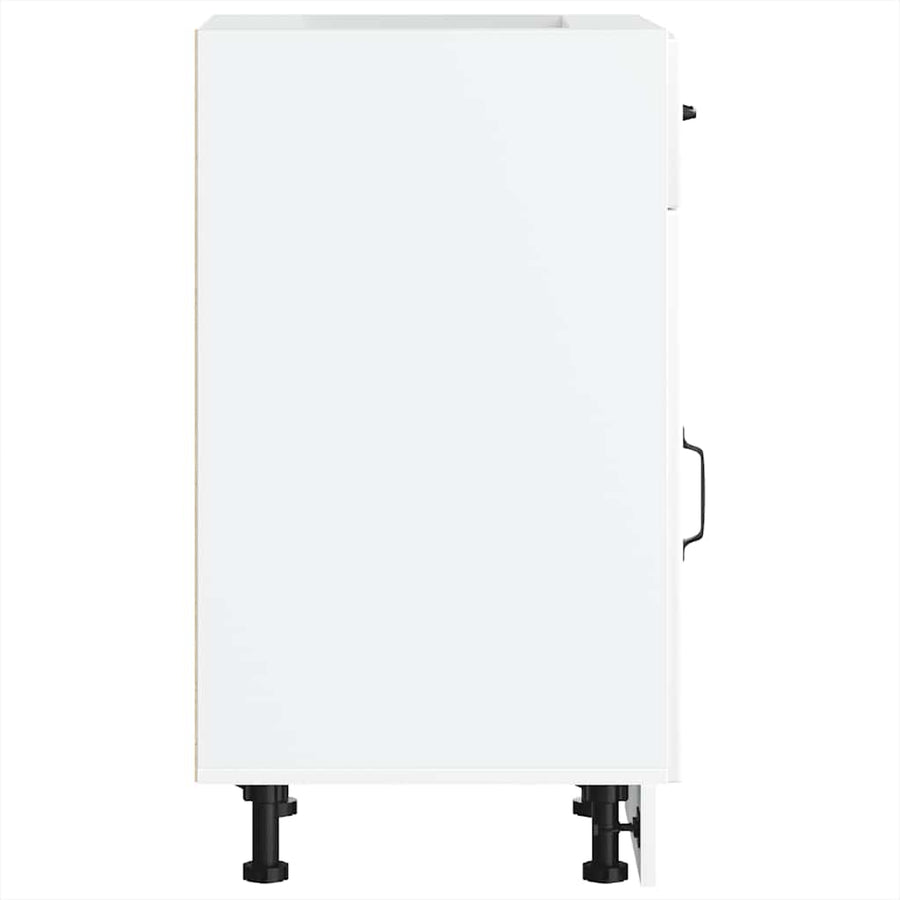 Kitchen Base Cabinet Lucca White Engineered Wood