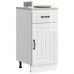 Kitchen Base Cabinet "Lucca" High Gloss White Engineered Wood