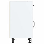 Kitchen Base Cabinet "Lucca" High Gloss White Engineered Wood