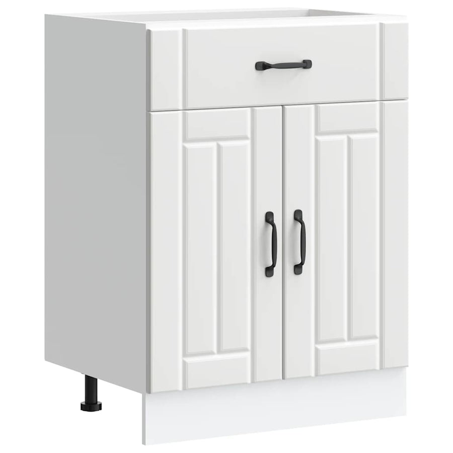 Kitchen Base Cabinet Lucca White Engineered Wood