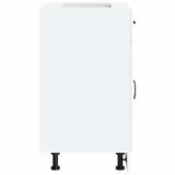 Kitchen Base Cabinet Lucca White Engineered Wood - 45-Degree Angle