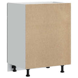 Kitchen Base Cabinet "Lucca" Black Engineered Wood
