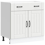 Kitchen Base Cabinet Lucca White Engineered Wood