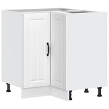 Kitchen Corner Base Cabinet Lucca White Engineered Wood