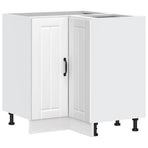 Kitchen Corner Base Cabinet Lucca White Engineered Wood