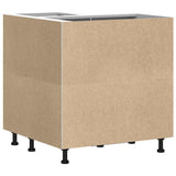 Kitchen Corner Base Cabinet "Lucca" Black Engineered Wood