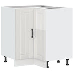 Kitchen Corner Base Cabinet "Lucca" High Gloss White