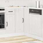 Kitchen Corner Base Cabinet "Lucca" High Gloss White